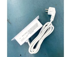 Tafelstopcontact met 2 stopcontacten, 1 USB-aansluiting, 1 PD20WTYPE-C-aansluiting en 1,5 meter kabel - geschikt voor werkbladen en vergadertafels (wit).