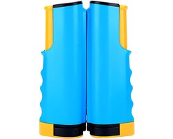 tafeltennisnet, blauw, 1 stuk, draagbaar, intrekbaar voor elke tafel, snelle installatie, ideaal voor thuis en op reis.