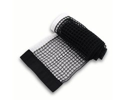 Tafeltennisnet - Geschikt voor binnen- en buitengebruik in schoolgymzalen - Zwart vervangend Tafeltennisnet 15*180cm