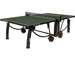 Tafeltennistafel 1000 Outdoor - Groene kleur - Weerbestendig - Ideaal voor intensief gebruik - ShopVlot