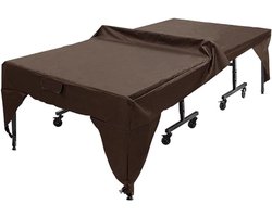 Tafeltennistafel Beschermhoes - Tafeltennis Tafelkleed - Tafel Beschermen - Waterdicht Oxford Doek - 280 x 153 x 73 cm - Bruin