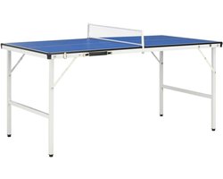 Tafeltennistafel - Pingpong tafel - Binnen en buiten - Inklapbaar ontwerp - 152 x 76 x 66 cm - Blauw