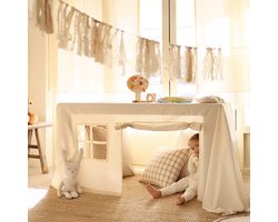 Tafeltent - Maat M - Lichtbeige - Voor Tafels tot 160cm