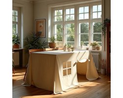 Tafeltent - Maat S - Lichtbeige - Voor Tafels tot 140cm