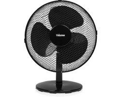 Tafelventilator Tristar VE-5725 - Ventilator Ø 30 cm - Desk Fan - Drie verschillende snelheden – 85° draaifunctie - Zwart