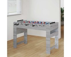 Tafelvoetbaltafel, wit, 125 x 60,5 x 80 cm, voetbaltafel voor kinderen en volwassenen, met antislip handgrepen en hoekbescherming voor de speelkamer