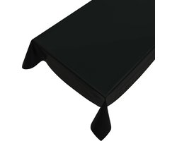 Tafelzeil Effen Zwart 140 x 250 cm