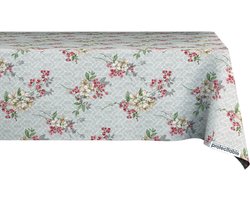 Tafelzeil Vintage Bloemenprint 140x140cm - Tafelkleed Afwasbaar - Kunststof