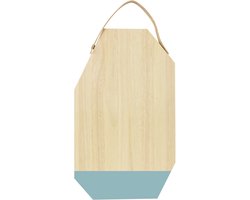 TAK Design Dippo Snijplank - Incl. Leer - Hout - 50 x 30 cm - Blauw