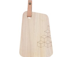TAK Design Organic Snijplank M - Incl. Leer - Hout - 30 x 22 cm - Hextric