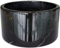 TAK Design Serveerkom Carlo - Marmer - Ø11 x 6 cm - Zwart