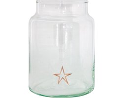 TAK Design Vaas Star M - Handgemaakt - Glas - Ø10 x 14 cm - Koper