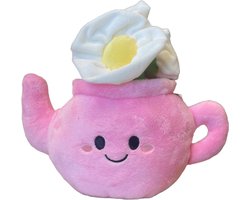 Take me Home Pluche theepot - Roze pluche theepot van 18 cm - 660672