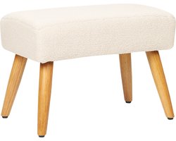 TAKOMA - Voetenbank - Beige - BouclÃ©