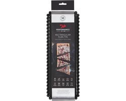 Tala Performance – Geribbelde Rechthoekige Bakvorm – 35 x 12 cm – Met Losse Bodem – Non-stick Koolstofstof – Vaatwasserbestendig