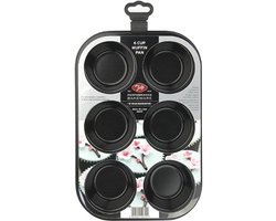 Tala Performance – Muffinvorm – Voor 6 Stuks – Koolstofstaal – Dubbele Anti-aanbaklaag – Vaatwasserbestendig – BPA- & PFOA-vrij – Oven, Koelkast & Vriezer