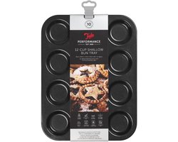 Tala Performance – Ondiepe Muffinvorm voor 12 Stuks – Dubbele Anti-aanbaklaag – Koolstofstaal – BPA- & PFOA-vrij – Oven, Koelkast & Vriezer – Vaatwasserbestendig