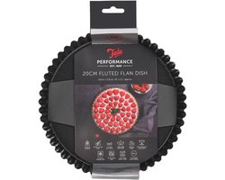 Tala Performance – Quichevorm met Losse Bodem – Ø 20 cm– Geribbelde Bakvorm van Koolstofstaal – Met Anti-aanbaklaag – Ovenbestendig