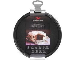 Tala Performance – Ronde Bakvorm Extra Diep – 18 cm – Met Losse Bodem – Dubbele Anti-aanbaklaag – Koolstofstaal – BPA- & PFOA-vrij – Vaatwasser-, Oven-, Koelkast- & Vriezerbestendig