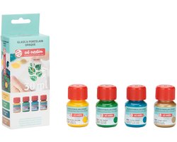 Talens Art Creat.Glas & Porselein Dekkend Set 4 x 30 ml Groen Goud