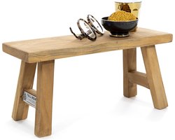 Tall Men Standing | klein decoratief krukje | Teakhout | 34 x 12 x H 16 cm