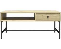 Tamlin|Accenttafel met 1 Lade in MDF Natuur