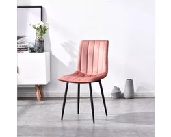 TammaT® - Stoelen - Eetkamerstoelen - Moderne Velvet stoel  - Kuipstoel - Eetkamerstoel Velvet - Eetkamerstoel Rood