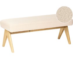 TAMRE - Bankje - Gebroken wit/Lichtbruin - Bouclé