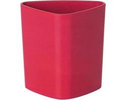 Tandenbeker Rood - Mondspoelbeker - Badkamer Gebruik - Gemaakt van Plantvezel - 1 Liter Inhoud - rood
