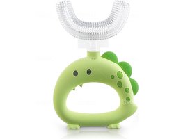 Tandenborstel kind-Handtandenborstel voor kinderen-2 tot 12 jaar-Zachte silliconen-Baby tandenborstel-Tandenborstel baby en peuter - U-Vormig - 360 graden-Bijtringen-peutertandenborstel-U vorm
