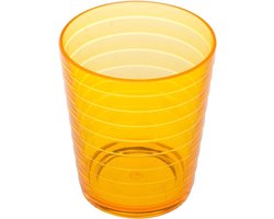 Tandenborstelbeker - Mondwaterglas - Badkamer Organisatie - Decoratief Object - 10x9x21 cm - Oranje
