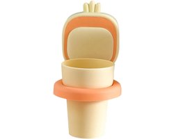 Tandenborstelbeker Set - Opbergbeker - Badkamer Organisatie - Wandmontage Zonder Boren - 18 cm Breed - Veelkleurig