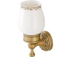 Tandenborstelhouder Mok - Gargelbeker Houder - Badkamer Organisatie - Antiek Messing - Enkele Mok - Brons