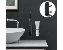 Tandenborstelhouder – Zelfklevend – Zonder Boren – Wandhouder voor Elektrische Tandenborstel – Zwart