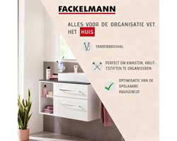 Tandpothouder van glas en chroom Fackelmann Vision