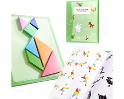 Tangram Voor Kinderen Magnetisch Puzzel 3D Blokken | Magneetblokken 7 el.