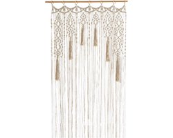 Tapestry Boho Handwoven Macrame Door Curtain - Boho Wall Decoration - Room Divider - Beige Wedding Background - Home Decor