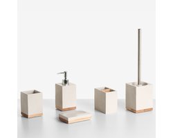 TAPICHE - Badkameraccessoireset - Beige - Polyresin