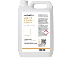 Tapijt, Textiel en Bekledingsbeschermings 5 Liter - Furniture Clinic - Stoot alle vlekken en water af - Stoffenbeschermingsspray voor bekleding, tapijten, banken, autostoelen, schoenen - 5 liter