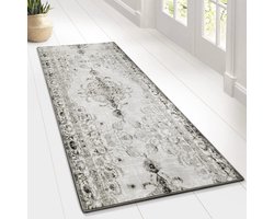 Tapijtloper in Vintage Look met Briljante Kleuren - Met Festonnering