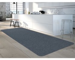Tapijtloper - keukenloper - 60x180 cm - zwart - Tapis cuisine