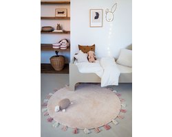 Tapis Petit Sara Vloerkleed - 130 x 130 cm - Roze