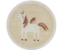 Tapis Petit Vloerkleed Rond Faye Unicorn