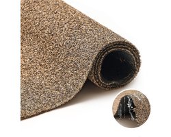 Tapiso Kunstgras Canyoo Bruin 7 mm Modern Grastapijt voor Balkon Tuin Terras UV-bestendig & Waterdoorlatend Maat- 200x500