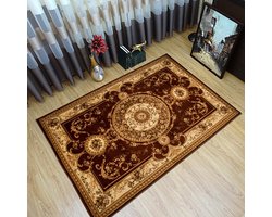 Tapiso Yesemek Vloerkleed Perzisch Oriental Bruin Tapijt Maat- 200x300