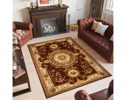 Tapiso Yesemek Vloerkleed Perzisch Oriental Bruin Tapijt Maat- 250x350