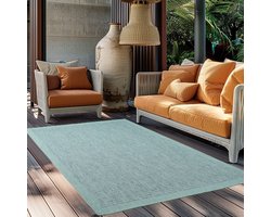 TapisTrend Buiten- en terraskleden Blauw 160x230 cm Buitenkleed, polypropyleen, voor keuken en balkon, UV-bestendig