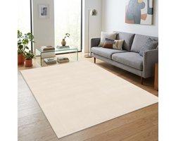 TapisTrend Designer tapijt Beige 300x400 cm Modern, effen vloerkleed met een zacht oppervlak en dichte pool voor de woonkamer, slaapkamer en ontspanningsruimte
