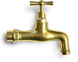 Tapkraan Messing 1/2" - Gladde uitloop