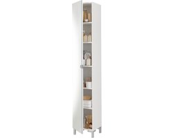 Taragonna Badkamerkast Spiegeldeur 195 cm hoog in wit